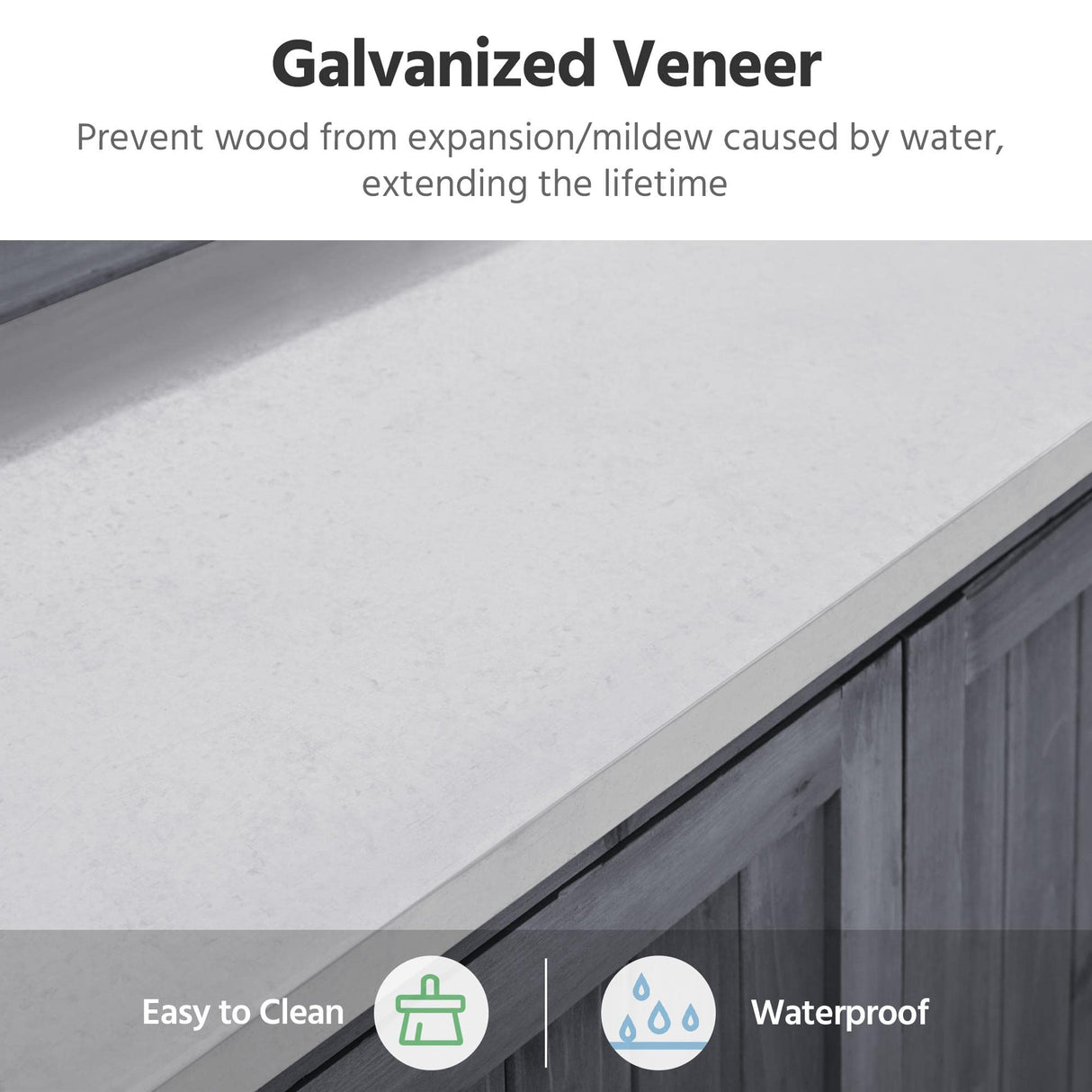 Yaheetech Garden Potting Bench Table, Outdoor Garden Horticultural Wooden Storage Cabinet & Solid Wood Planting Work Bench with Large Space Storage & Yaheetech