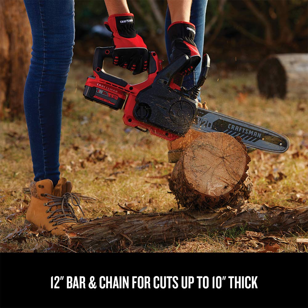 CRAFTSMAN V20* Cordless Chainsaw, 12-Inch (CMCCS620M1) Craftsman