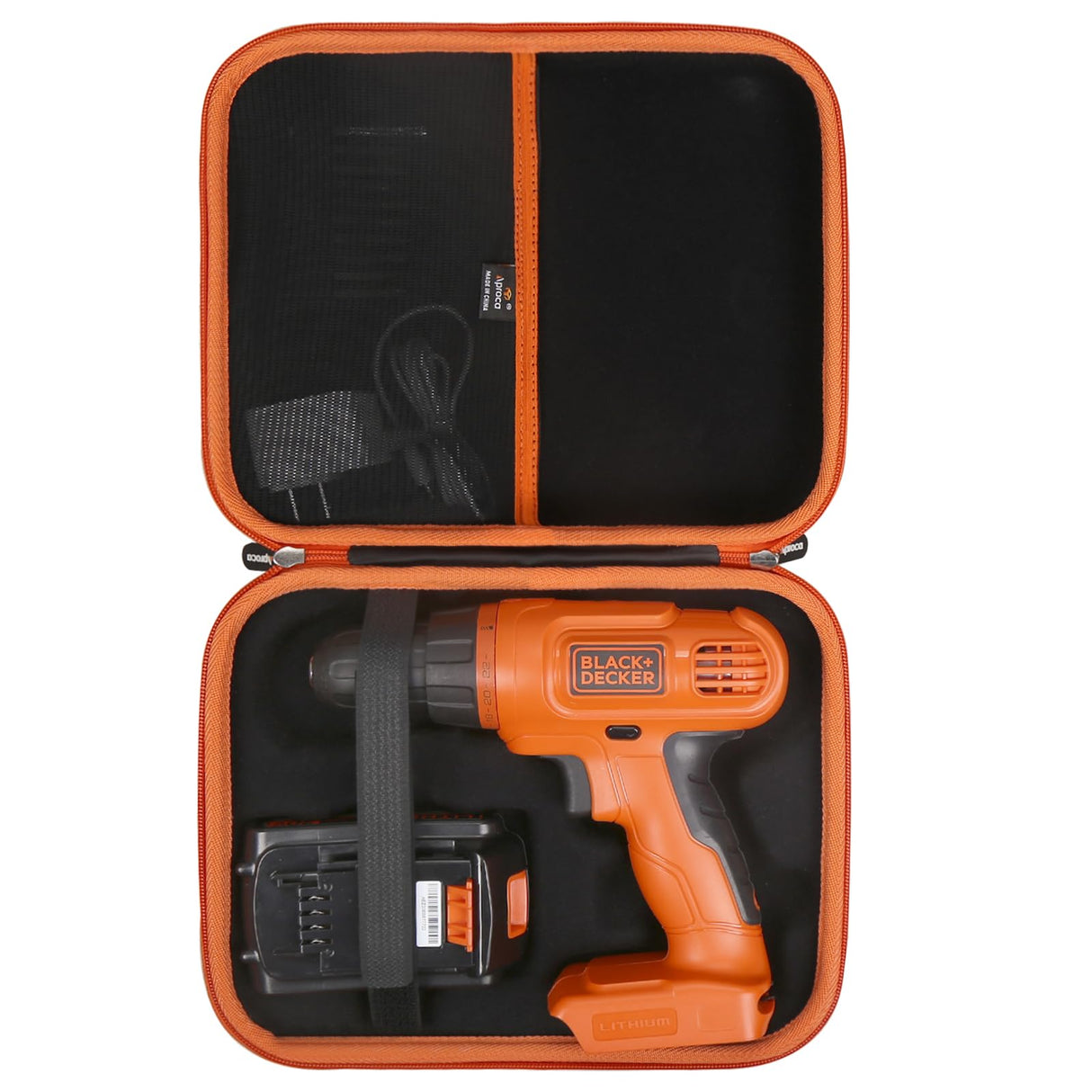Aproca Hard Travel Storage Carrying Protective Case for BLACK+DECKER 20V MAX Cordless Drill/Driver Aproca