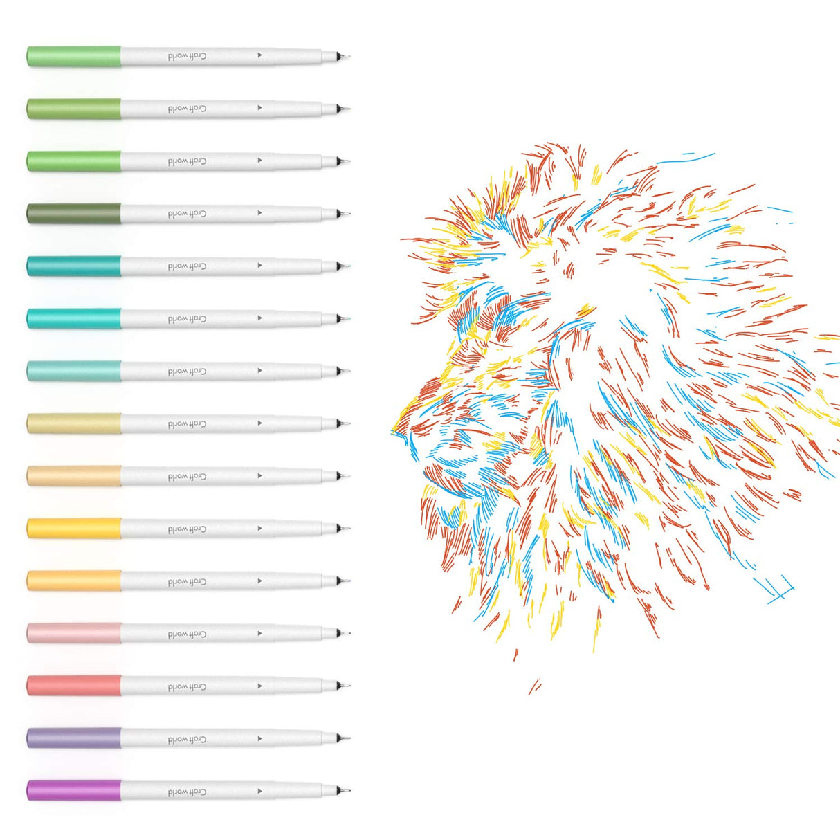 CRAFT WORLD 0.4 Tip Fine Point Pens for Cricut Maker 3/Maker/Explore 3/Air 2, Ultimate Fine Point Pens Set of 30 Pack Assorted Tools Accessories CRAFT WORLD