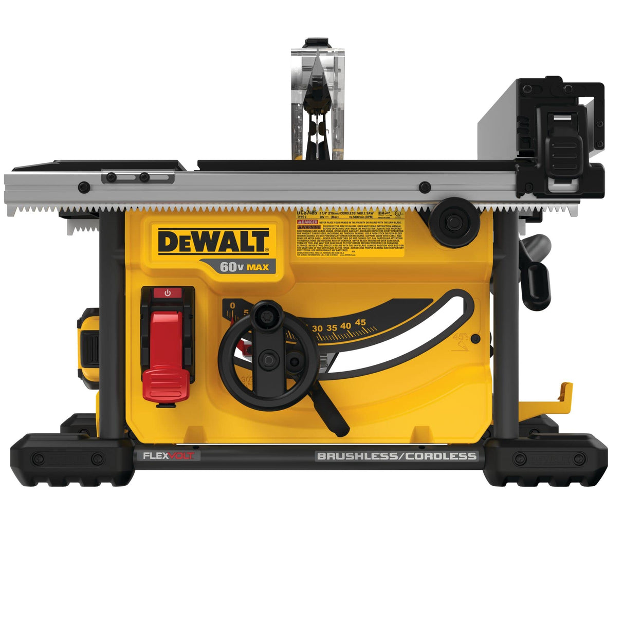 DEWALT FLEXVOLT 60V MAX* Table Saw, 8-1/4-Inch (DCS7485T1) DEWALT