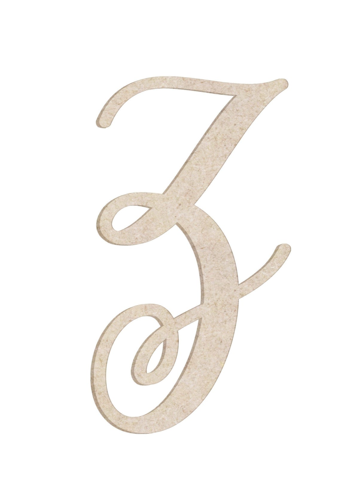 12" Watermelon Unfinished Wood Initial Monogram Letter Z (Sizes 12"-30") NEXTCraft