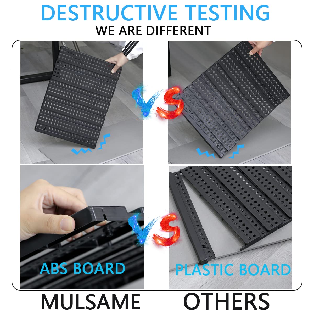 MULSAME Garage Storage Bins With Pegboard, Wall Mounted Parts Rack with 30PCS Bins Organizer, Stackable Garage Plastic Shop Tool, Garage Organizers MULSAME