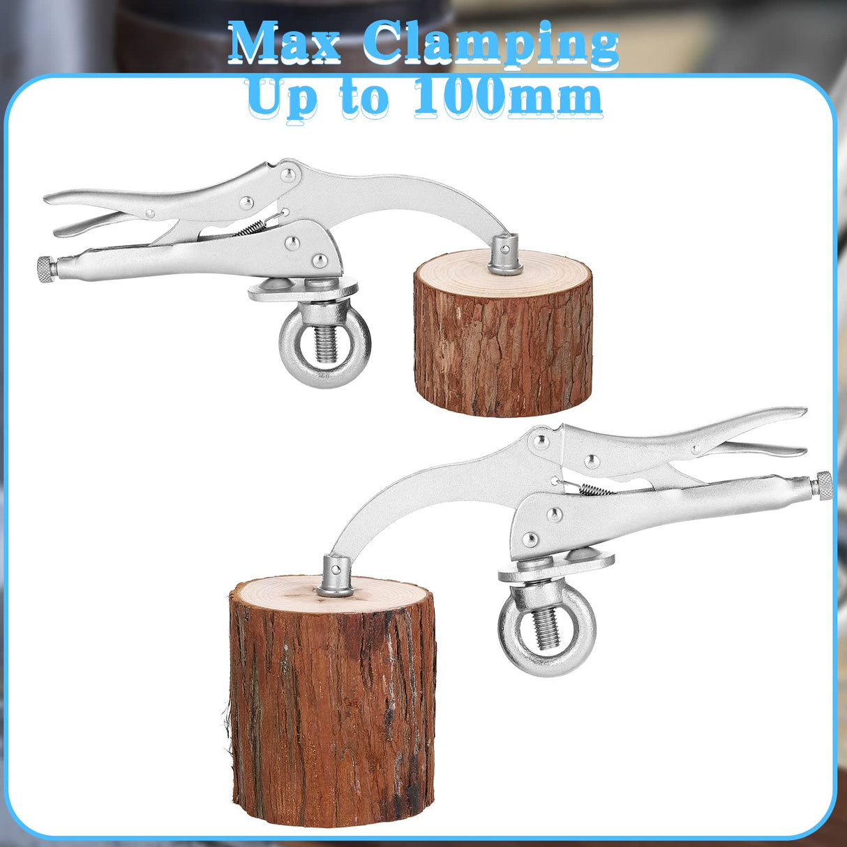 2 Pieces Drill Press Locking Clamp Fix Clamp Drill Press Vise Bench Clamp Woodworking Vise Welding Clamp Drill Press Accessories Press Tool for Peryiter