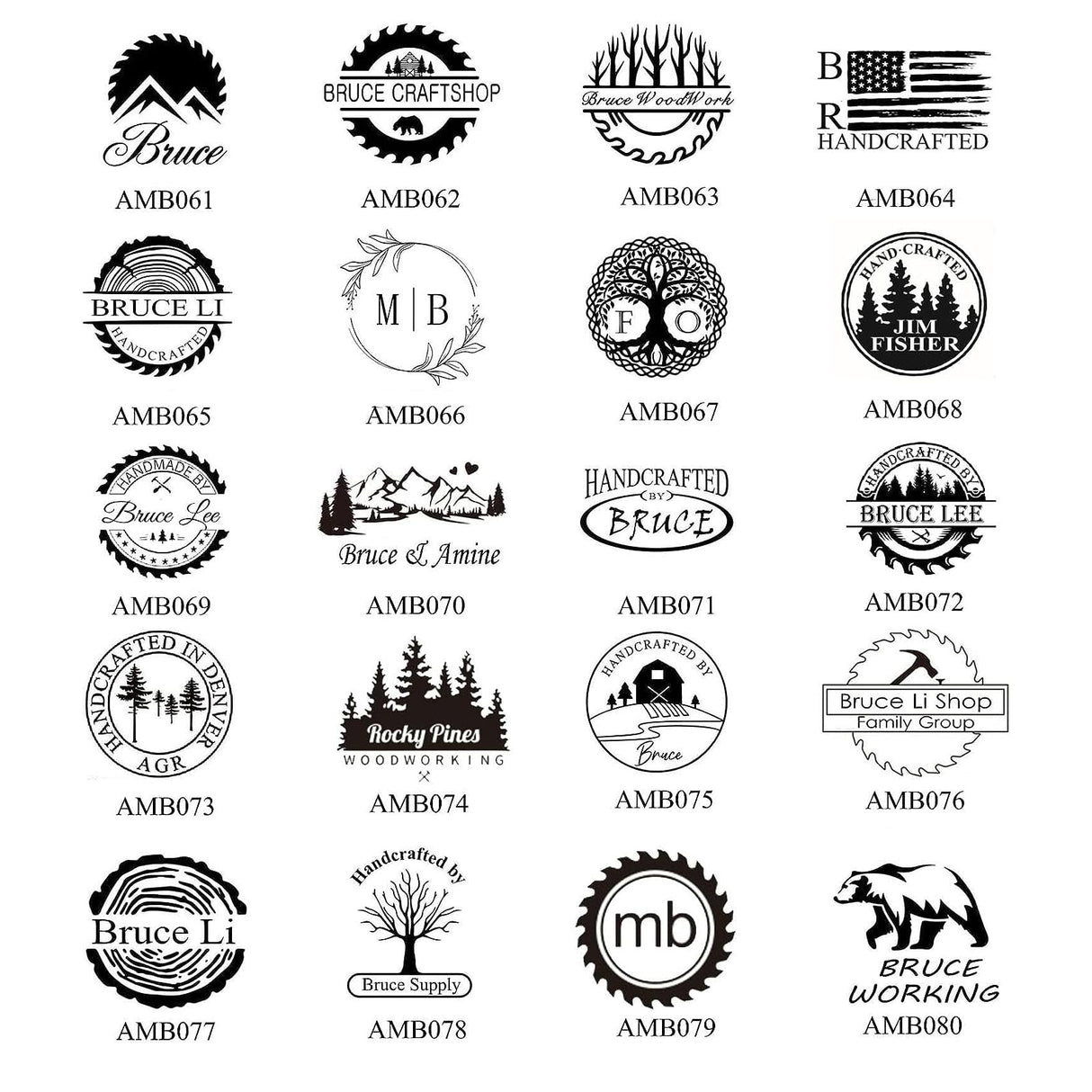 Custom Wood Branding Iron – Unique Handcrafted Brand Stamp for Woodworking by Arokimi (1"x1") Arokimi