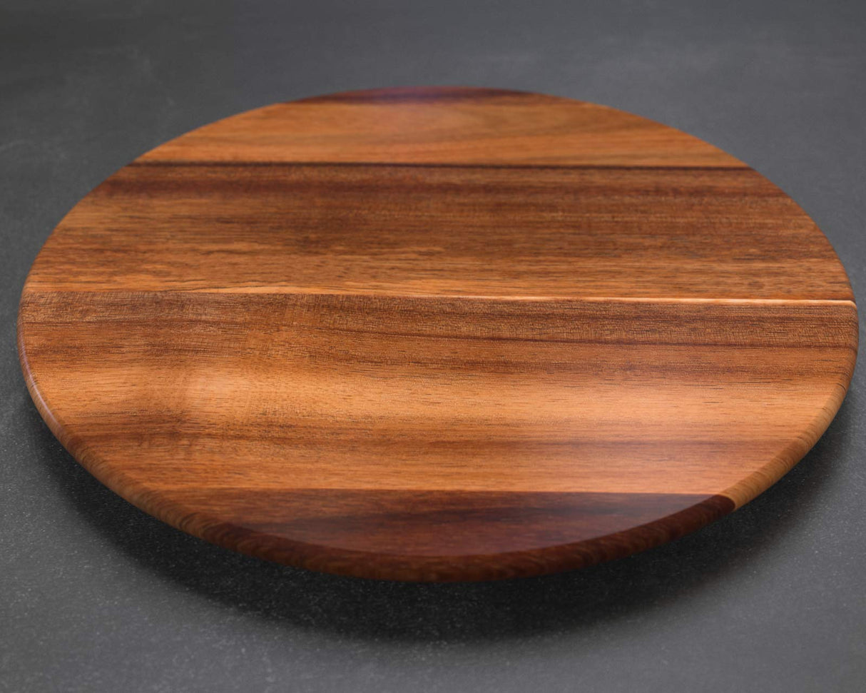 Personalized Lazy Susan Turntable - Large 18” Acacia Wood - Engraved Dark Wood - Custom Christmas Gift - Personalized Christmas Gifts 2020 Sinclair