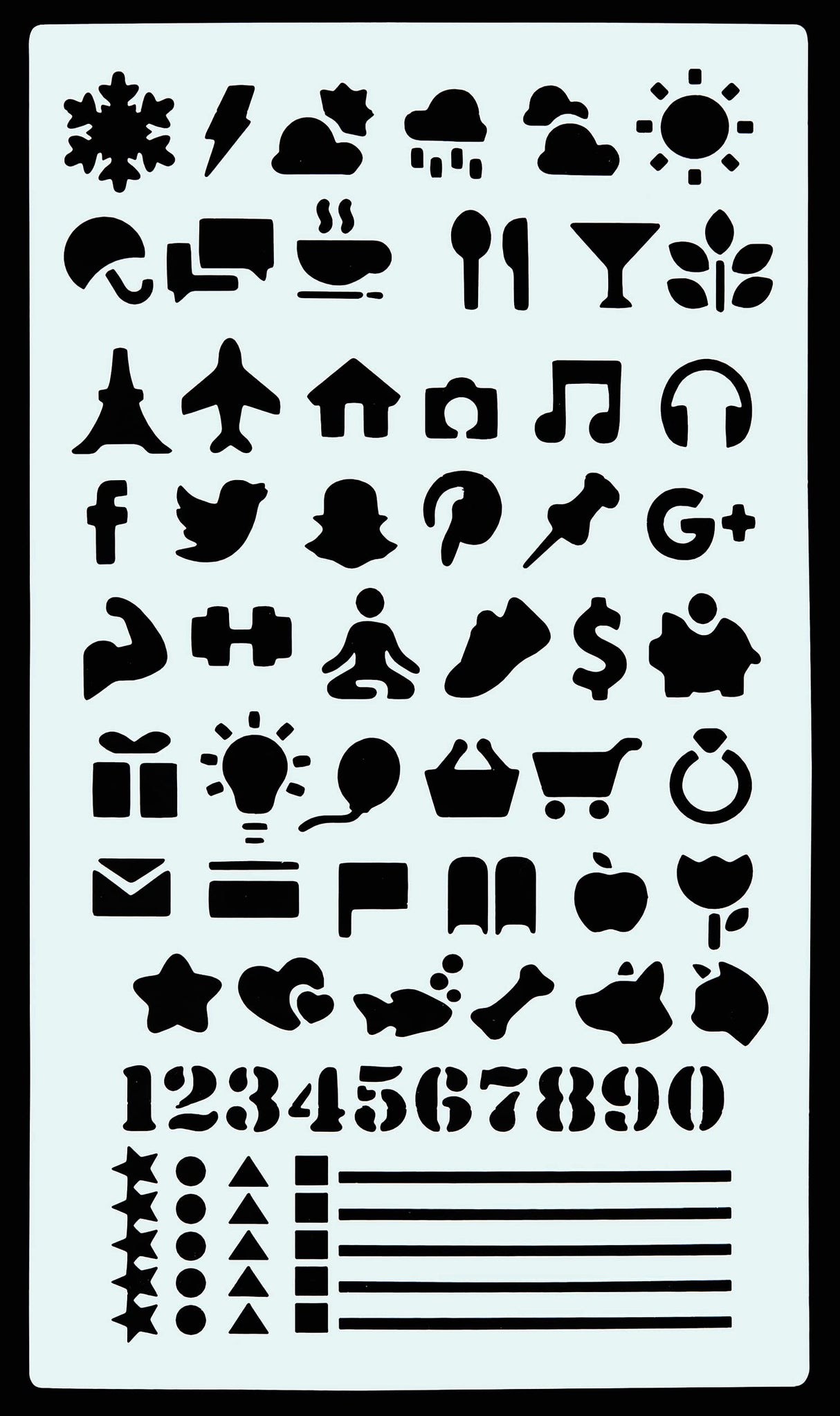 Dotted Journal Stencil Set (Over 300 designs that are great for bullet journaling, planners, and notebooks) (English, Telugu and German Edition) PETER PAUPER PRESS