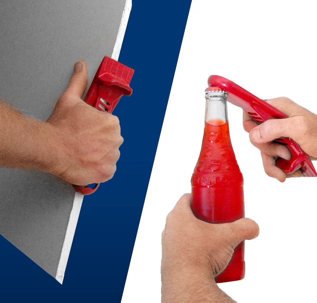 Marshalltown Drywall Panel Lifter, Drywall Rasp, Drywall Tool Includes Built In Bottle Opener, Lightweight, Non-Clogging Rasp, Door Hanging Tool, Marshalltown