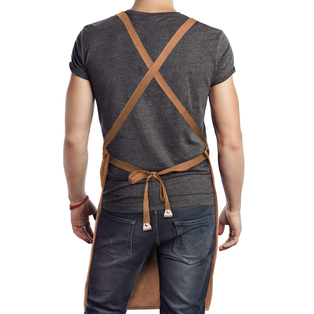 carrotez Chef Apron, Waterdrop Resistant Cotton Canvas Cross Back Adjustable Apron, M-XXL carrotez