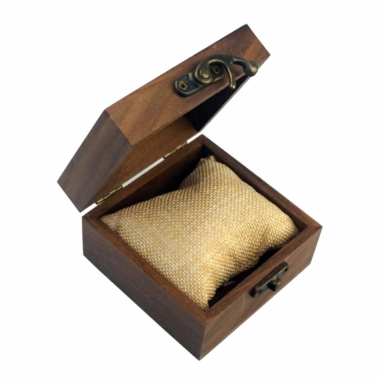 LONMAIX Walnut Wood Box for Crafts, Jewelry Box and watch box Wooden Keepsake Box Gift (Walnut) LONMAIX