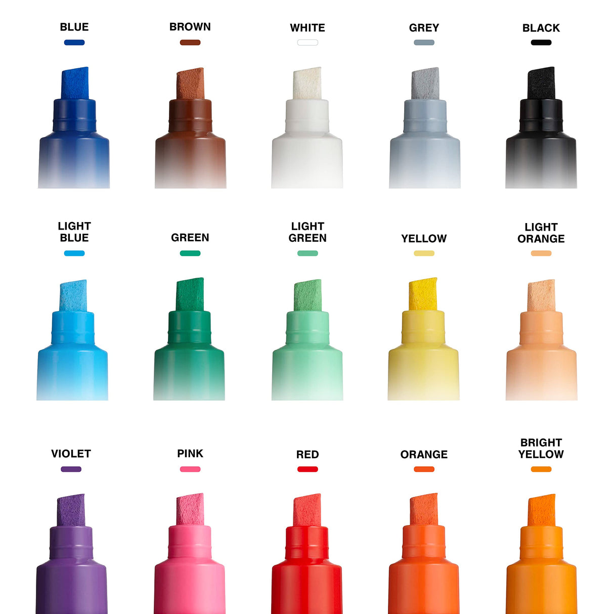15 Posca Paint Markers, 8K Broad Posca Markers with Broad Chisel Tips, Set of Acrylic Paint Pens for Art Supplies, Fabric Paint, Fabric Markers, Mitsubishi Pencil Co., Ltd.