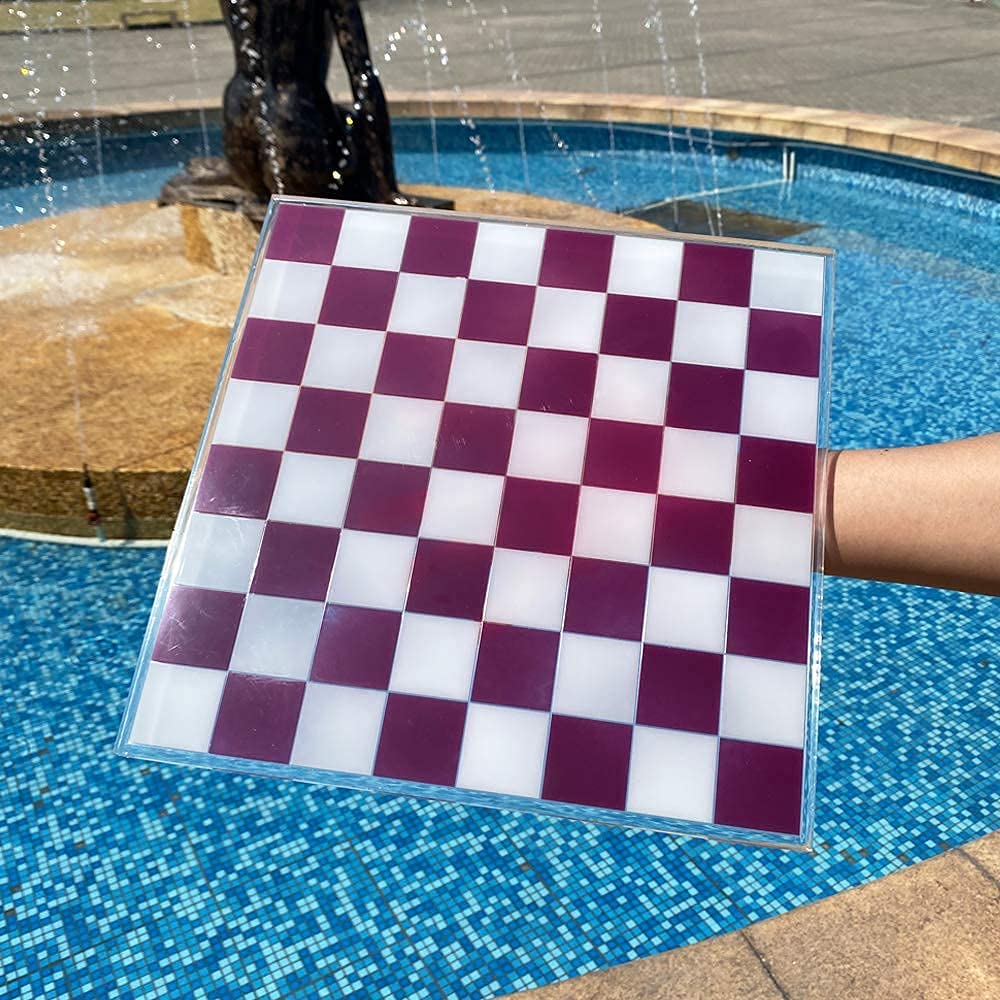 RESINWORLD 12 inches XL Large Checkers Chess Board Mold for Resin, 16 Pieces Full Size 3D Silicone Chess Piece Mold for Epoxy Resin, Chess Resin Mold ResinWorld