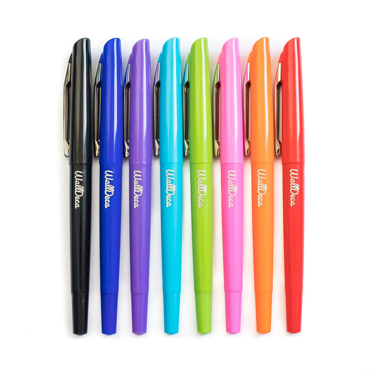 WallDeca Felt Tip Pens, Fine Point Color Pens (0.5mm), Colorful Journal Pens, Planner Pens, Made for Everyday Writing, Journals, Notes and Doodling, WallDeca