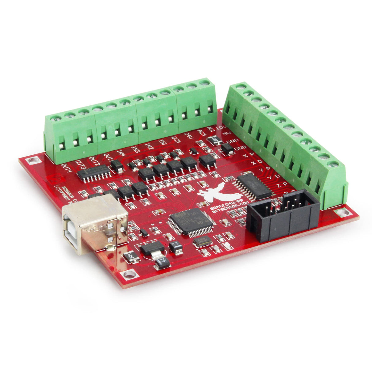 CNCTOPBAOS 4 Axis USB Mach3 Motion Control Card,Red 4-Axis Linkage MACH3 CNC Controller Board,Stepper Motor Driver Control Card 100KHz 4 Inputs CNCTOPBAOS