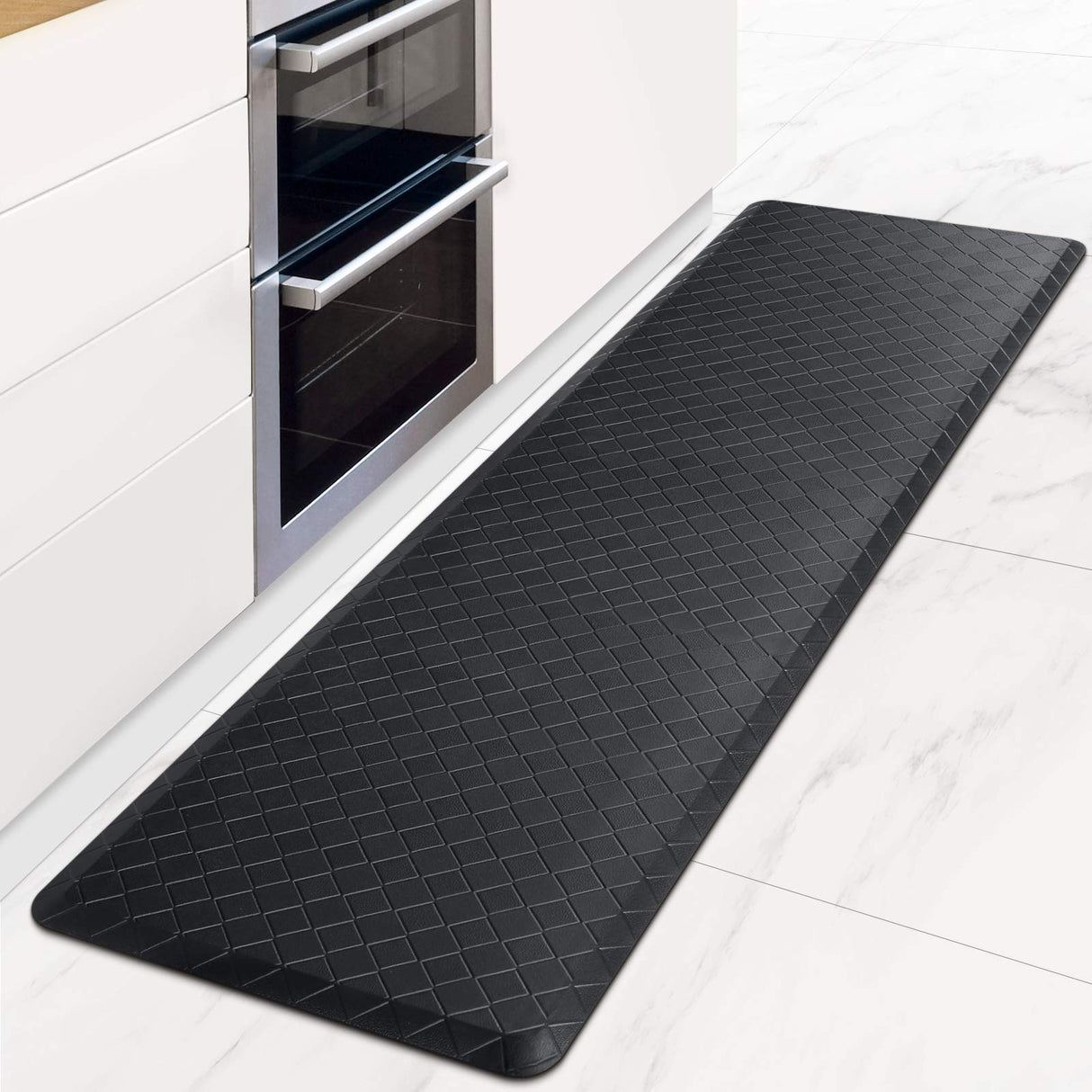 HappyTrends Kitchen Mat Cushioned Anti-Fatigue Floor Mat,17.3"x60",Thick Waterproof Non-Slip Heavy Duty Ergonomic Comfort Rug for HappyTrends