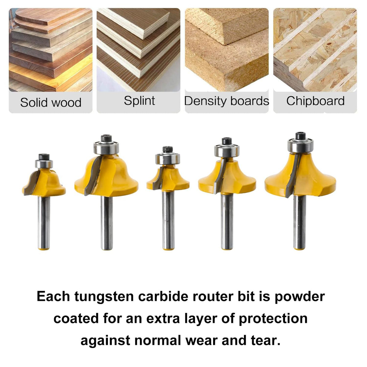 TOTOWOOD Router Bit Set ,Tungsten Carbide Router Bits Set 1/4 Shank,35 Piece Router Bit Kit for DIY, Woodworking Project,American Router Bit Set with Totowood