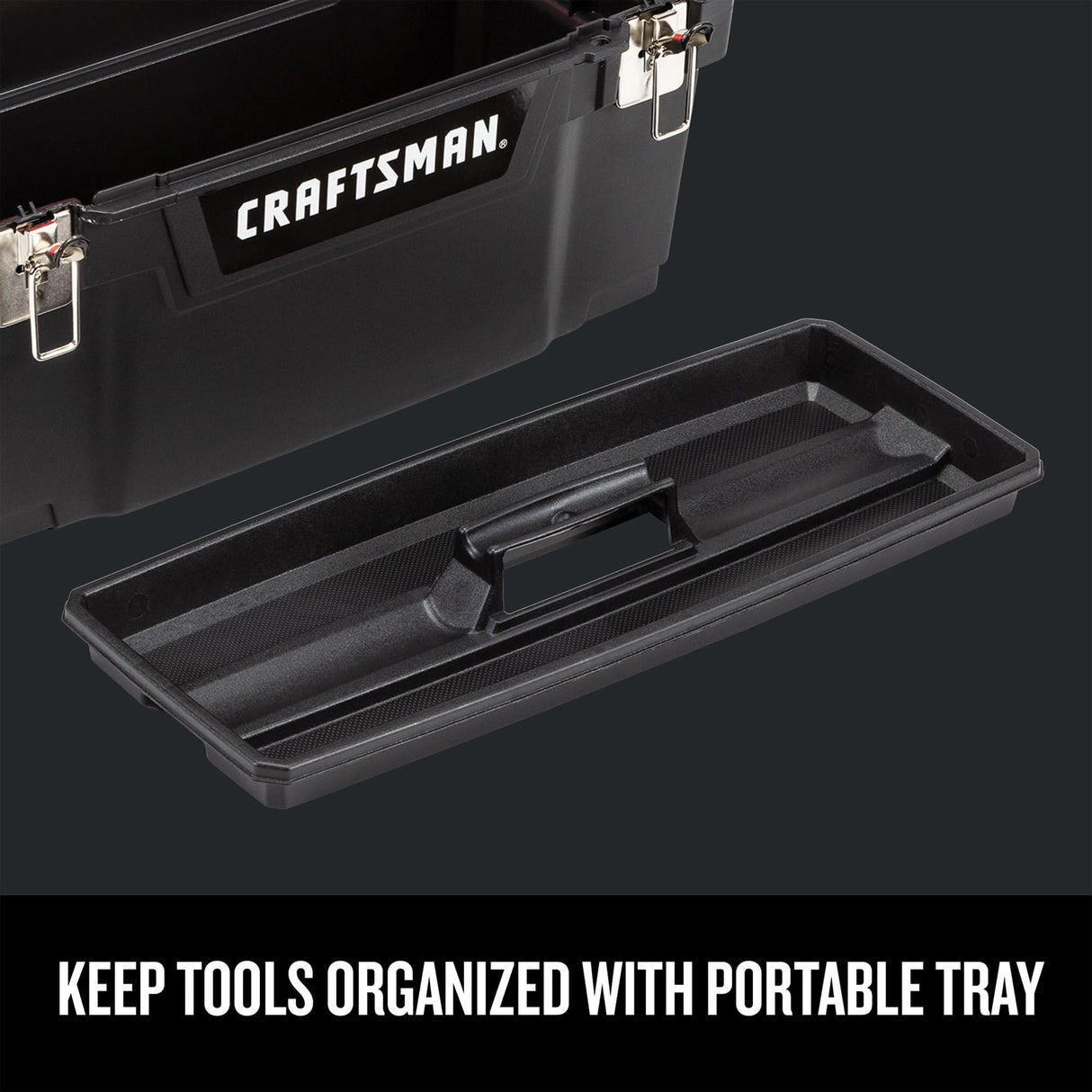 CRAFTSMAN Tool Box, Lockable 20-inch with Removable Tray and Small Parts Storage (CMST20901) Craftsman