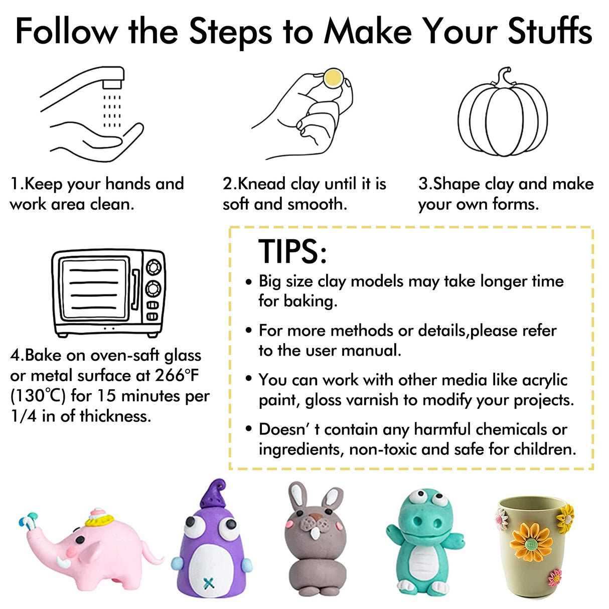 Polymer Clay, Shuttle Art 82 Colors Oven Bake Modeling Clay, Creative Clay Kit with 19 Clay Tools and 16 Kinds of Accessories, Non-Toxic, Non-Sticky, Shuttle Art