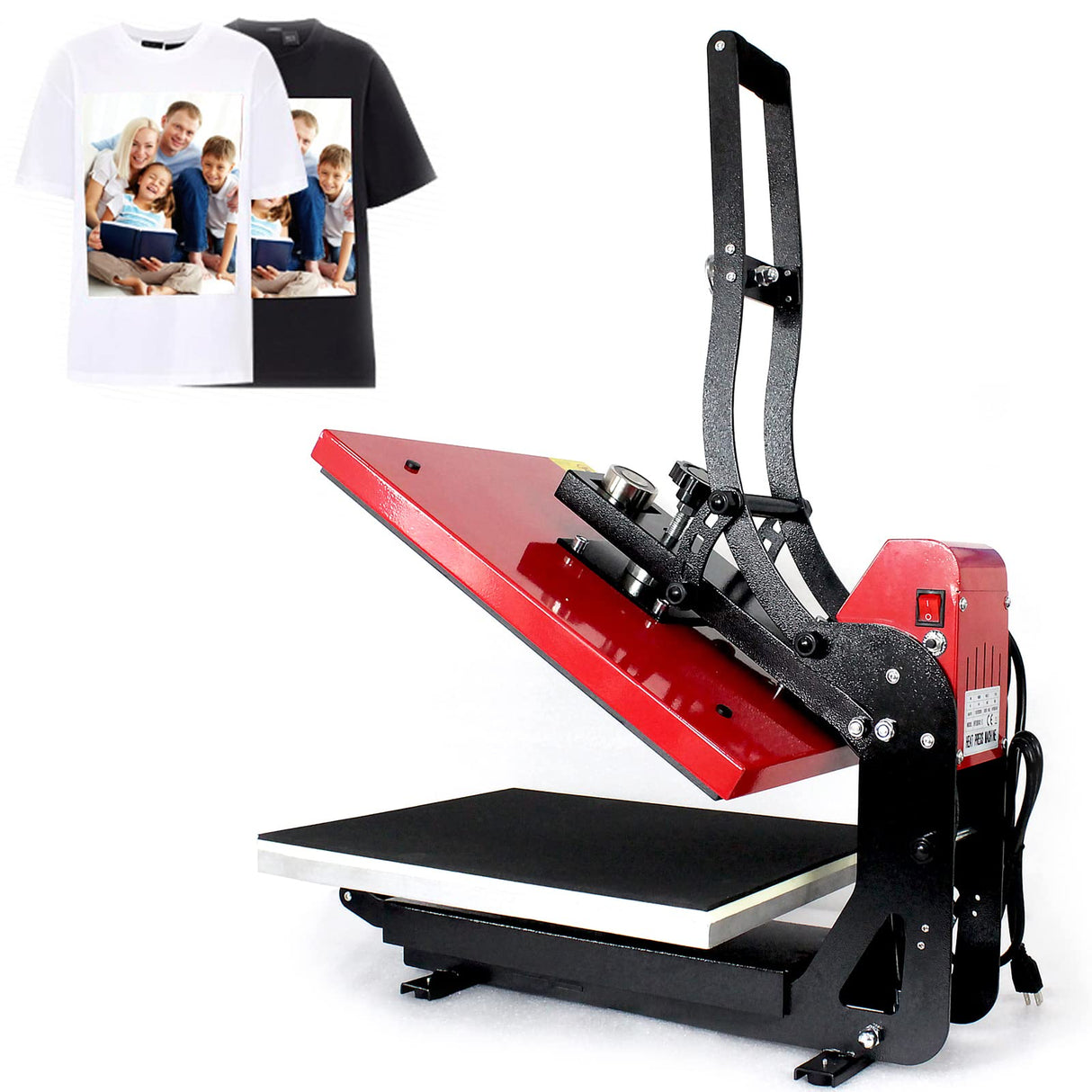 Heat Press Digital Heat Press,16“ X 20”Auto Open Heat Press Machine with Vertical Slide Out Function,Clamshell Sublimation Transfer Printer Fast KinHall