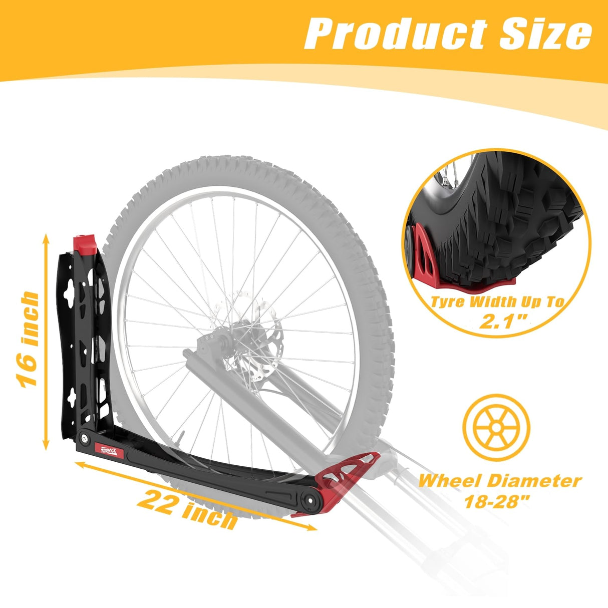 TORACK BIKEPAL No Lifting Swivel Bike Racks, Space Saving Wall Mounted Bike Holder for Garage, Vertical Bike Wall Hangers for Home Bike Storage TORACK