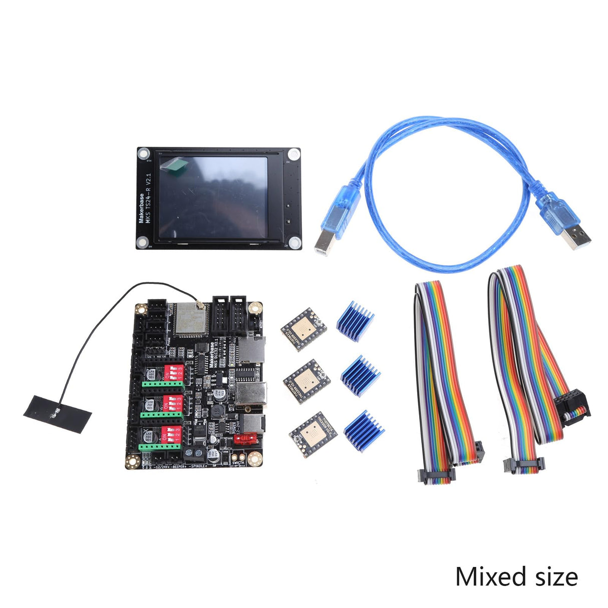 CHIUEAST Makerbase-MKS DLC32 V2.1 Motherboard GRBL 32bits Offline Controller TS24-R 3D Engraver Machine CHIUEAST