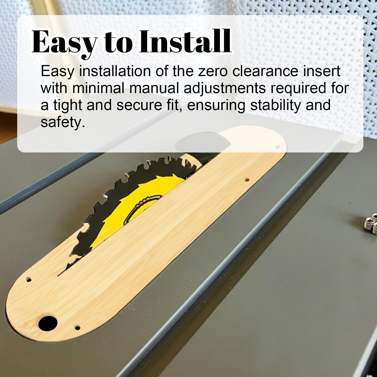 New Upgraded Zero Clearance Insert Compatible with 36-725, 36-725T2, 36-5152, 36-5000, 36-5000T2 Insert Table Saw, Dado Throat Plate for Delta 3 Pack CONGKAILU