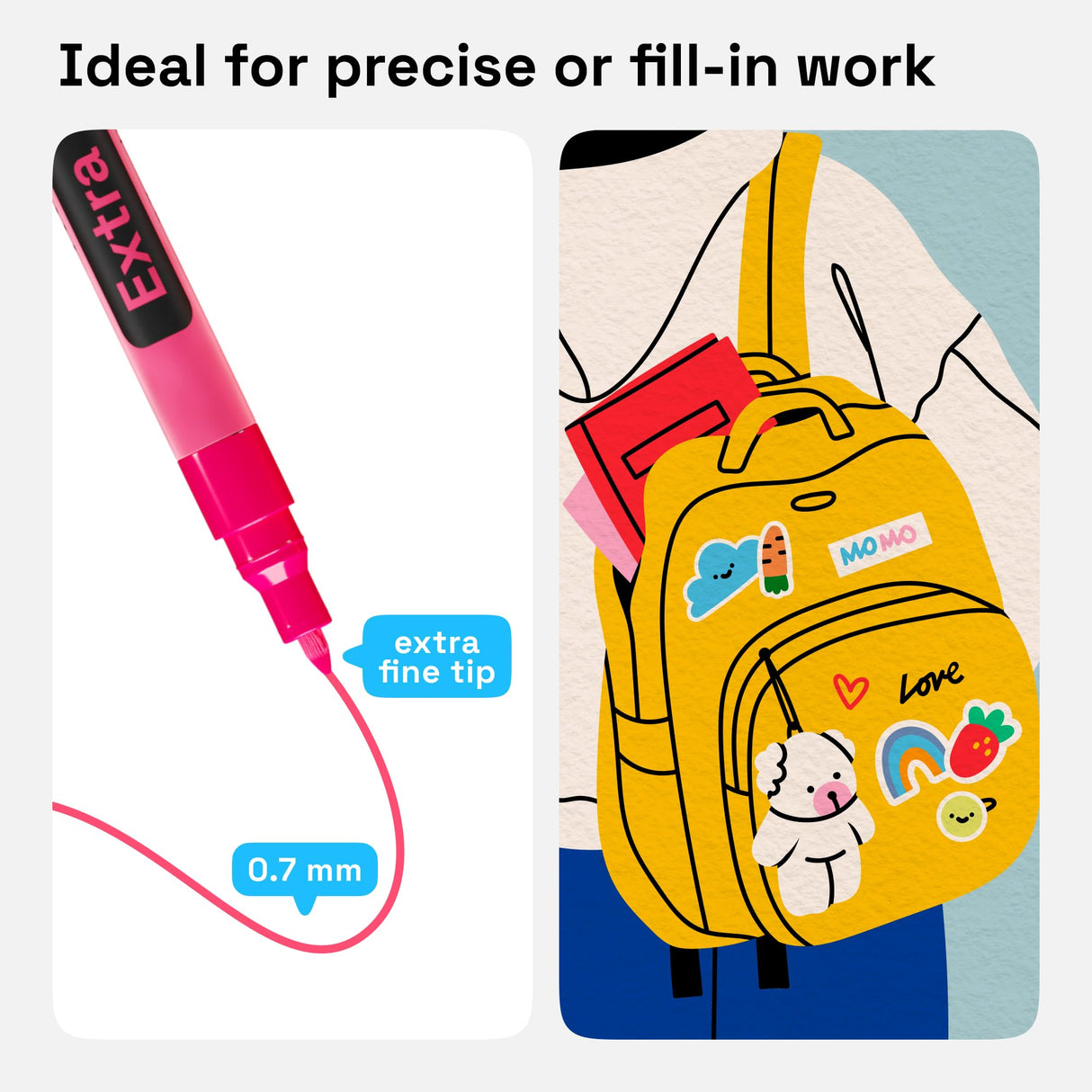 Acrylic Paint Pens for Rock Painting, Stone, Ceramic, Glass, Wood, Metal, Fabric, Canvas Pebbles. Set of 15 Acrylic Paint Markers Water-Based ARTISTRO