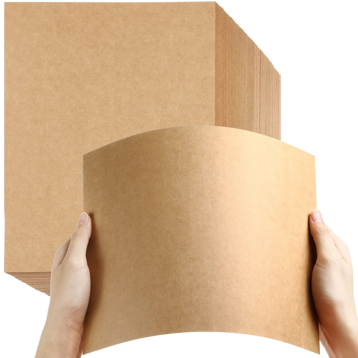 200 Sheets 8.5 x 11 Inches Kraft Cardstock Thick Paper Heavyweight Card Stock Printer Paper 250 GSM 92 LB Cover 170 LB Text Card Stock for Fainne