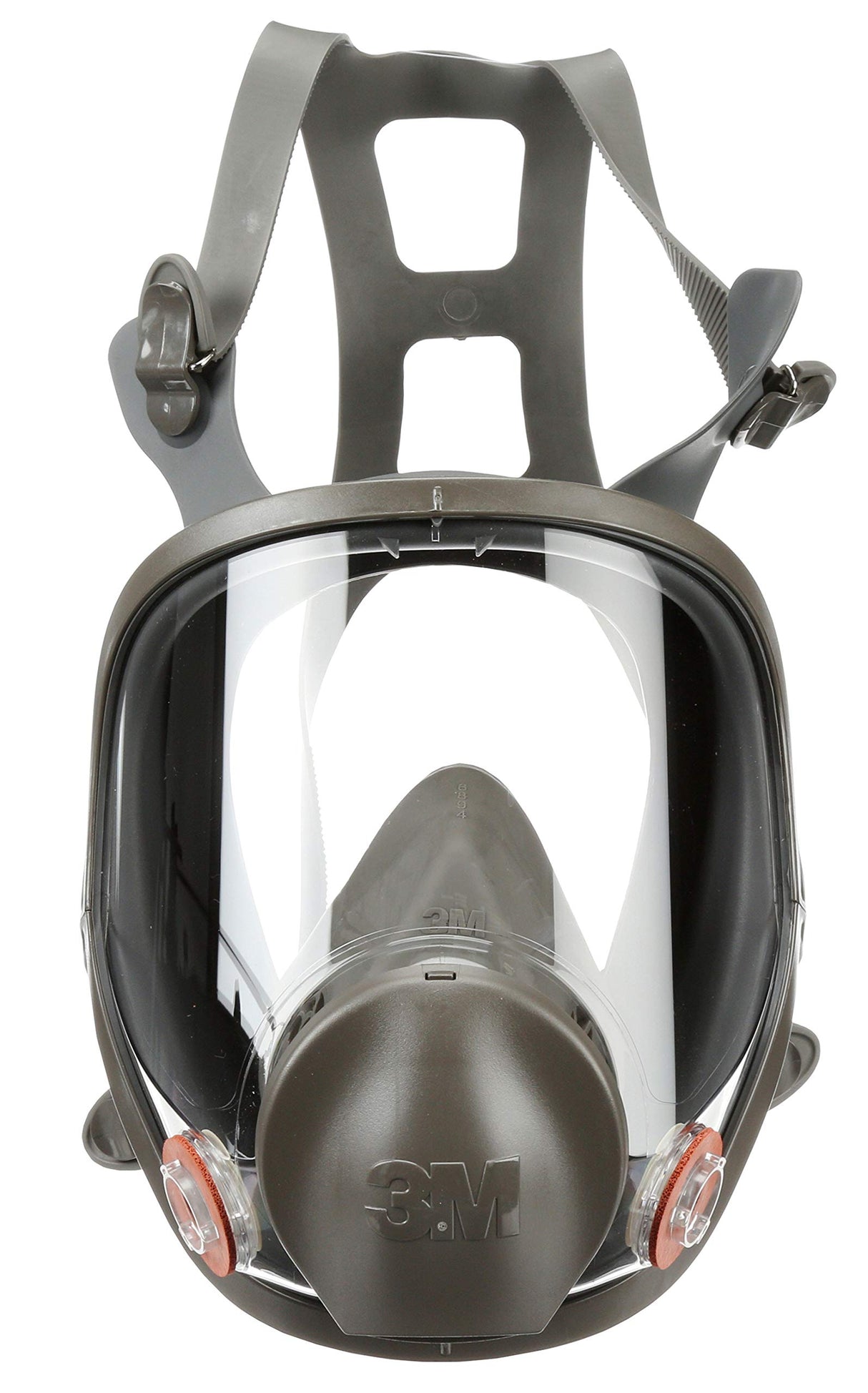 3M Full Facepiece Reusable Respirator 6800, NIOSH, Large Lens, ANSI High Impact Eye Protection, Silicone Face Seal, Four-Point Harness, Comfortable 3M
