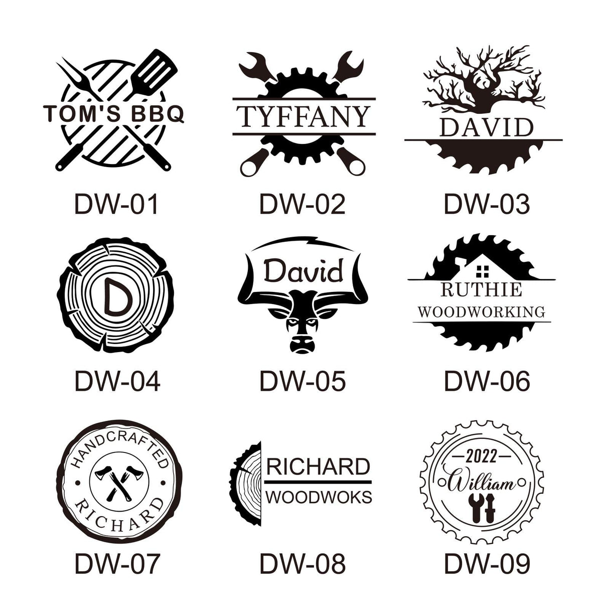 Custom Deironply Electric Branding Iron for Wood - Personalised Brass Stamp with Wood Handle Deironply