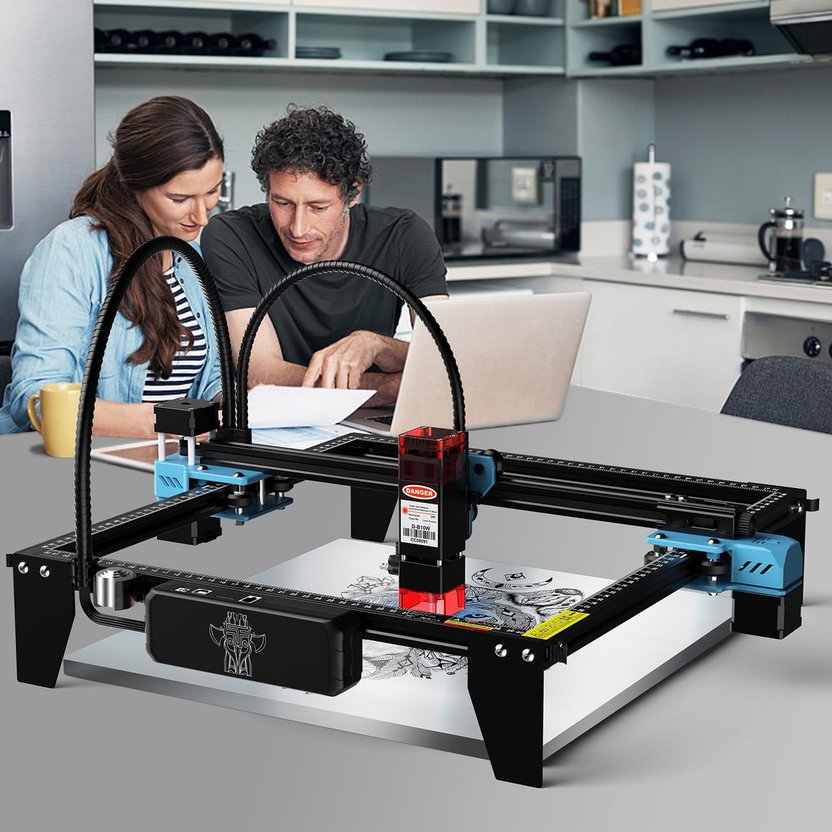 TTS-10 PRO 10W Laser Engraver Machine Laser Cutter 80W Laser Cutting Engraving Tool Engraving Machine for Wood Metal Aluminum Glass Leather Usongshine