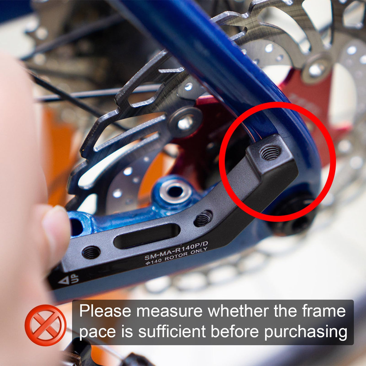 CooMeng SM-MA-F160P/D R160P/D Flat Mount to Post Mount Brake Caliper Adapter for 160mm Rotors Road Disc Brake FM to PM CooMeng