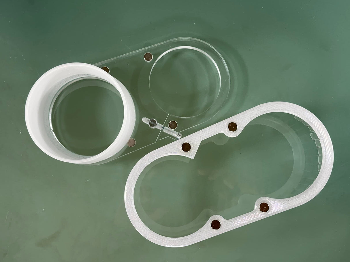 Clear Dust boot/shoe for CNC milling machine - 80mm router body diameter - 4" vacuum port Generic