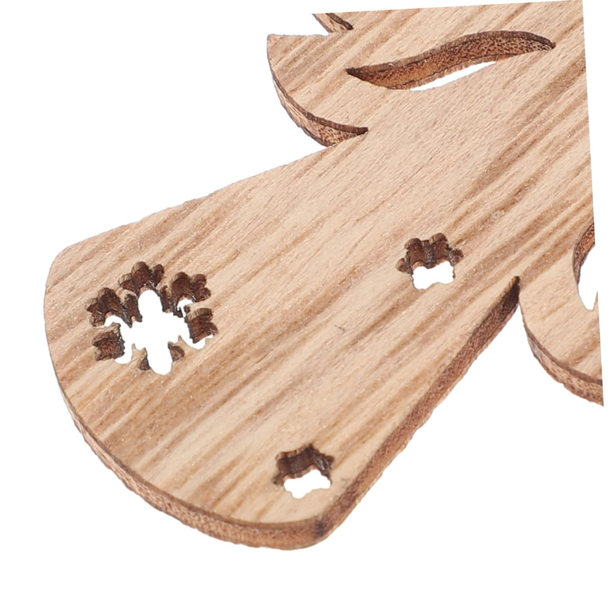 MAGICLULU 50pcs Wooden Angel Pendant Unfinished Wooden Chips Angel Wings for Crafts Christmas Wood Cutouts Blank Angel Wing Angel Christmas Ornaments MAGICLULU