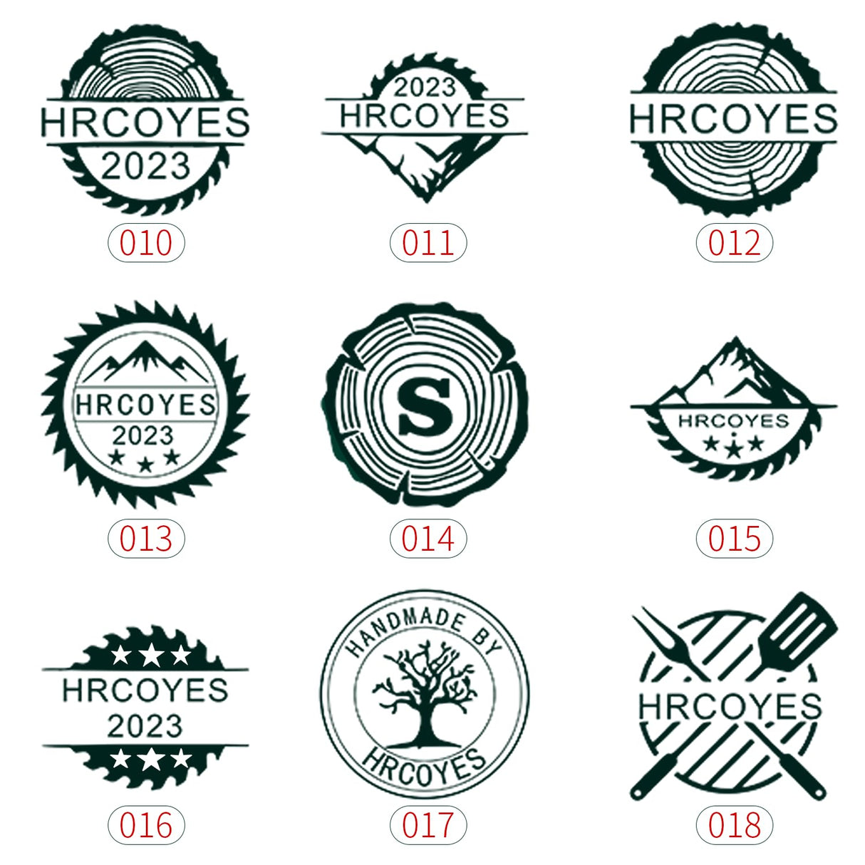 Personalised Wood Branding Iron with Custom Logo Stamp and Long Handle for DIY Projects Generic