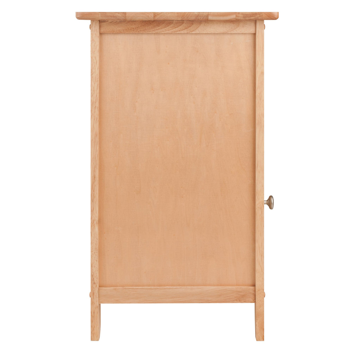 Winsome 25 x 18.9 x 14.96-Inch Composite Wood End/Night Table With Satine Nickel Knob, Natural (81115) Winsome