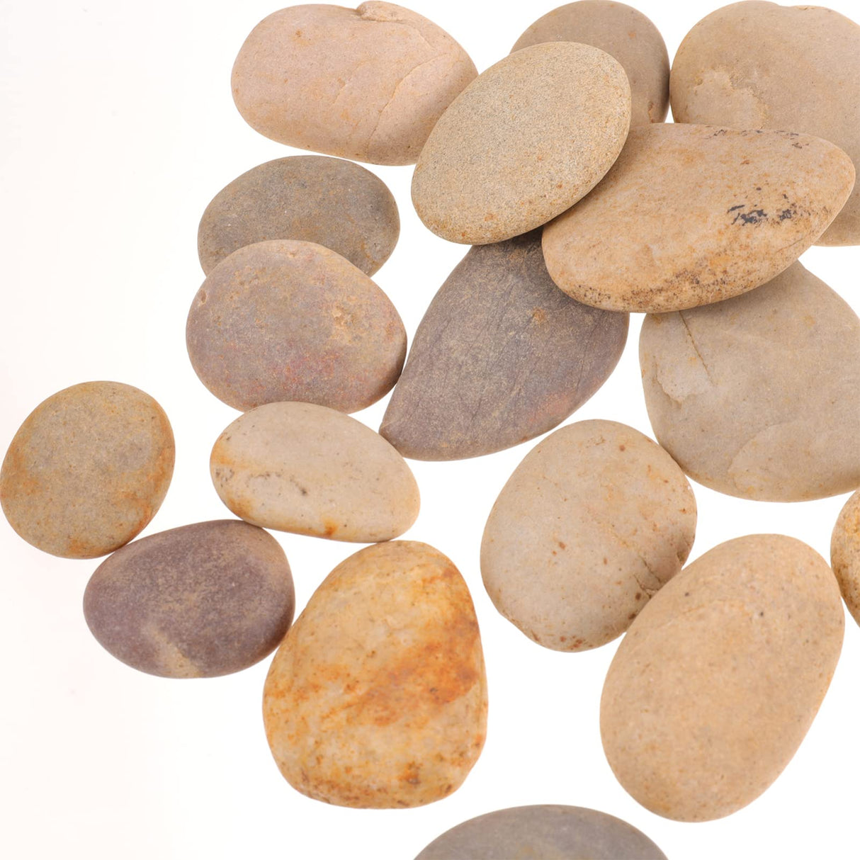 MAGICLULU 20pcs Painted Stone River Rocks for Painting Smooth Natural Stones Painting Rocks Bulk for Adults Bundle River Stones Birthday Party MAGICLULU
