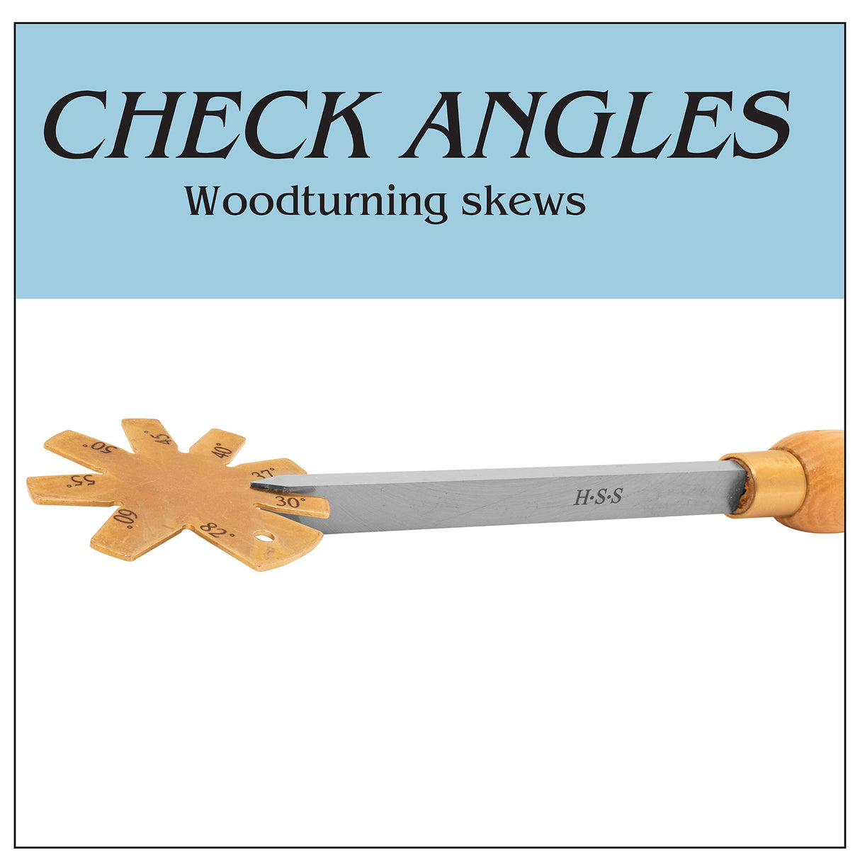 Savannah Steel Angle/Bevel Gauge for Wood Turning Tools and General Workshop Tool Angle Checking Savannah