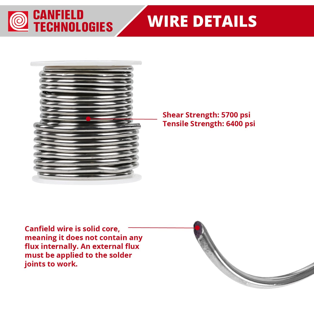 Canfield 60/40 solder for stained glass Canfield