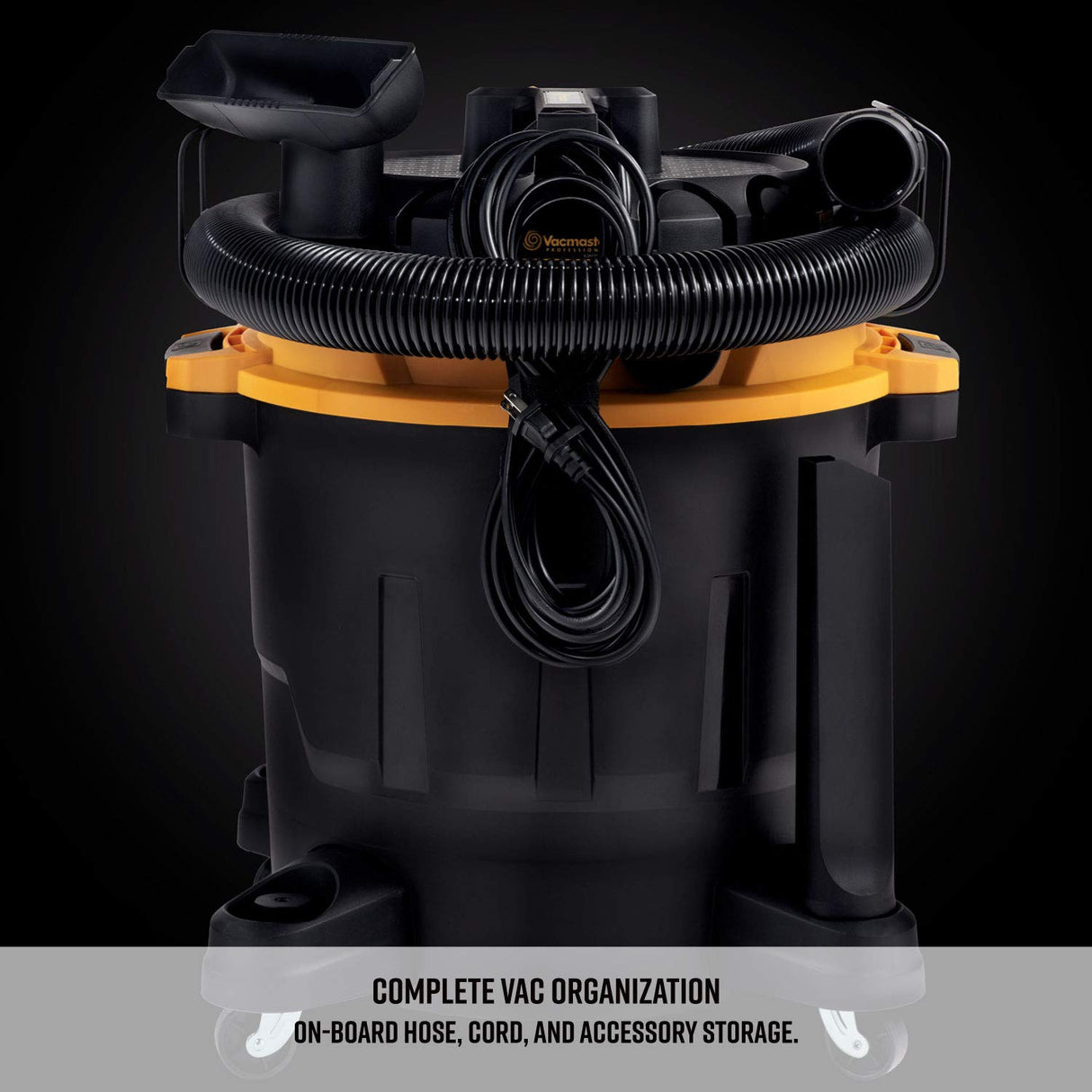 Vacmaster Professional - Professional Wet/Dry Vac, 12 Gallon, Beast Series, 5.5 HP 2-1/2" Hose (VJH1211PF0201) , Black Vacmaster