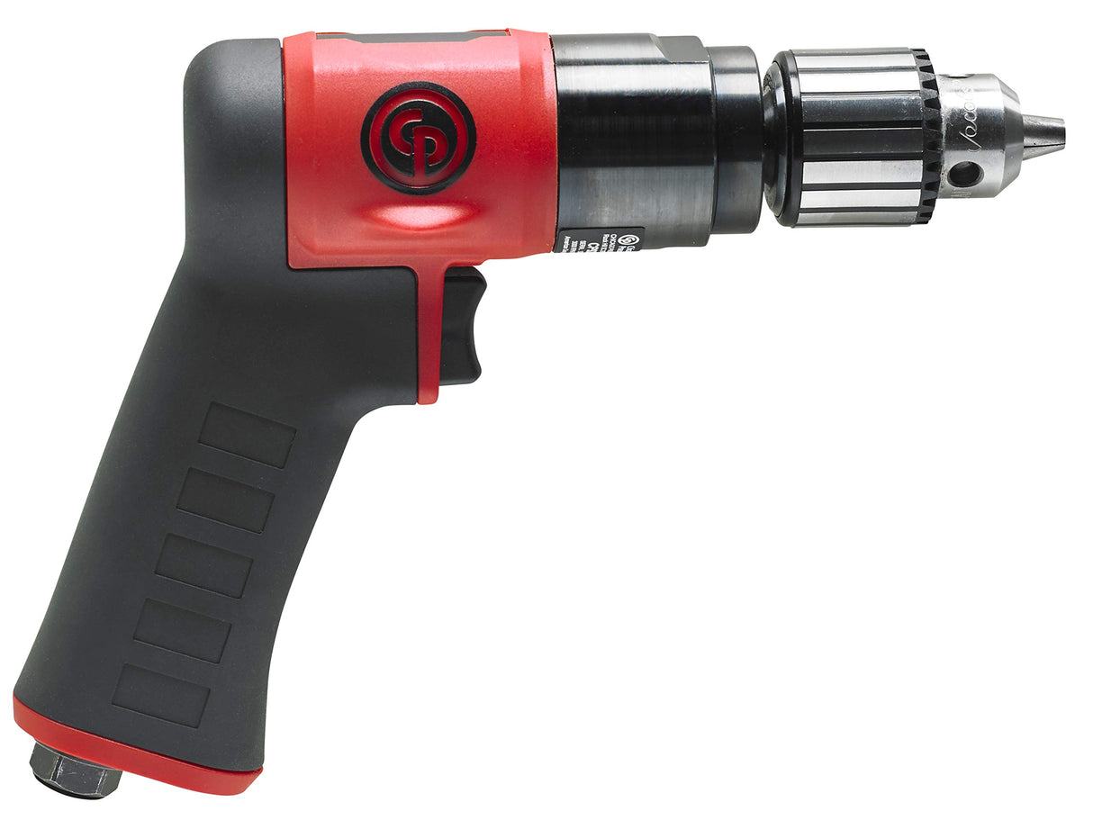 Chicago Pneumatic CP9285C - Air Power Drill, Hand Drill, Power Tools & Home Improvement, 3/8 Inch (10 mm), Keyed Chuck, Pistol Handle, 0.62 HP / 460 Chicago Pneumatic