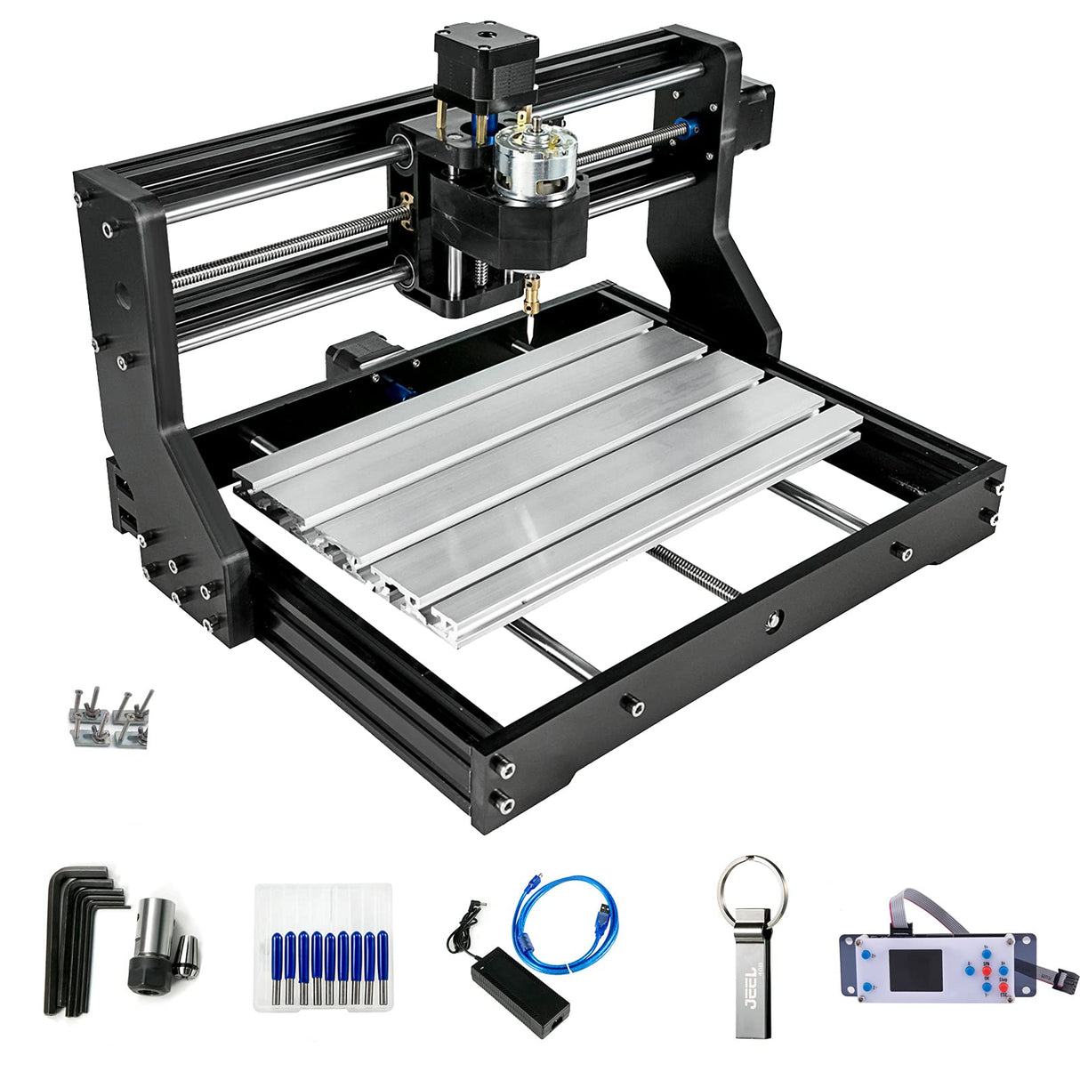 VEVOR CNC 3018-PRO Router Machine 3 Axis GRBL Control with Offline Controller Plastic Acrylic PCB PVC Wood Carving Milling Engraving Machine XYZ VEVOR