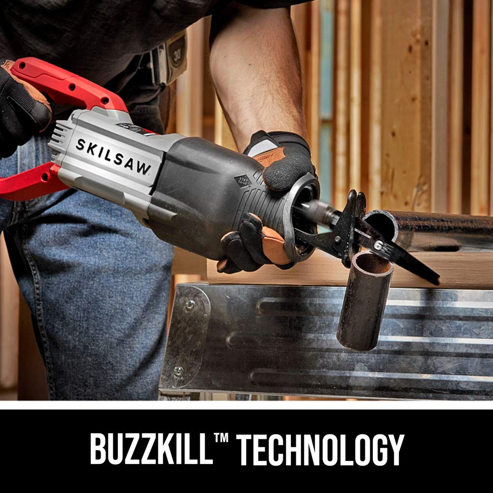 SKIL 13 Amp Corded Reciprocating Saw with Buzzkill Technology - SPT44A-00 SKILSAW