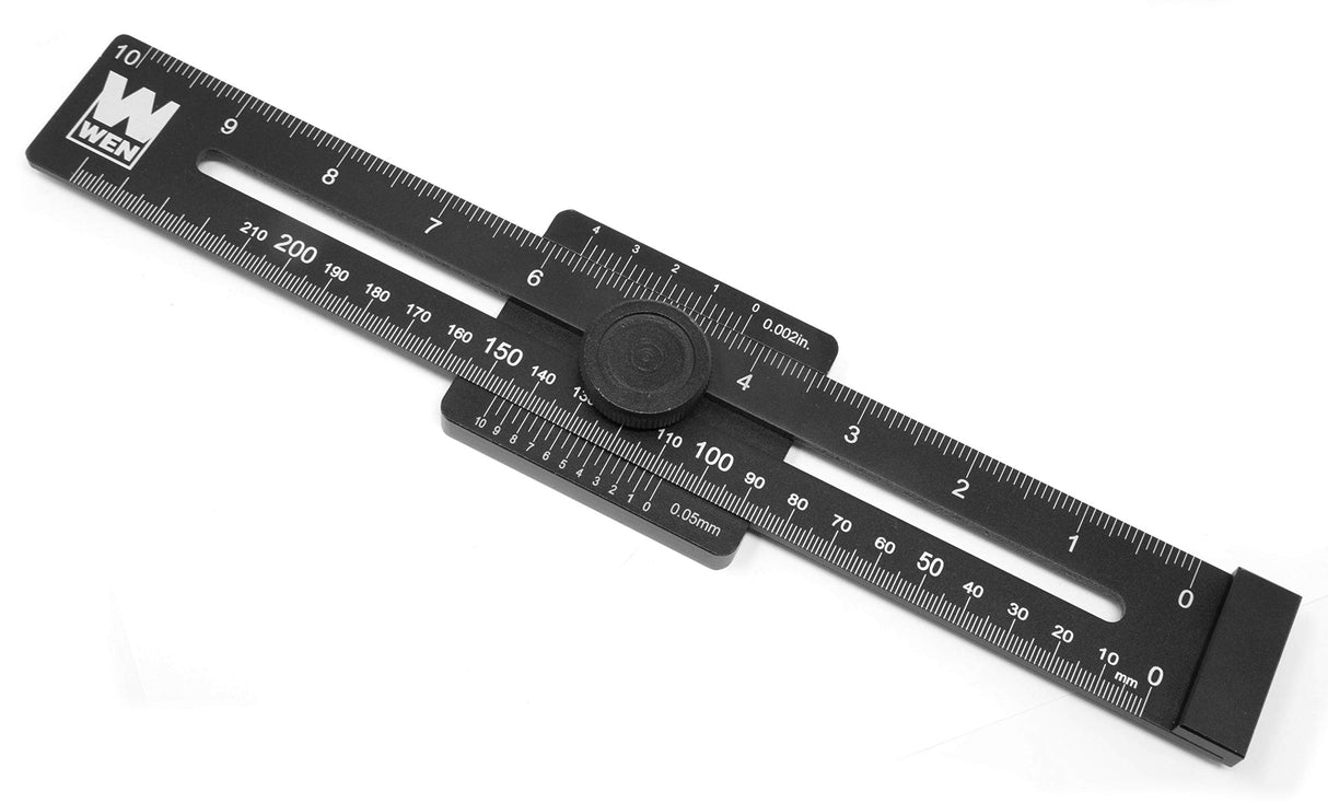 WEN ME251R 10-Inch Aluminum Offset Marking Gauge and Layout Tool with Laser-Etched Scale WEN