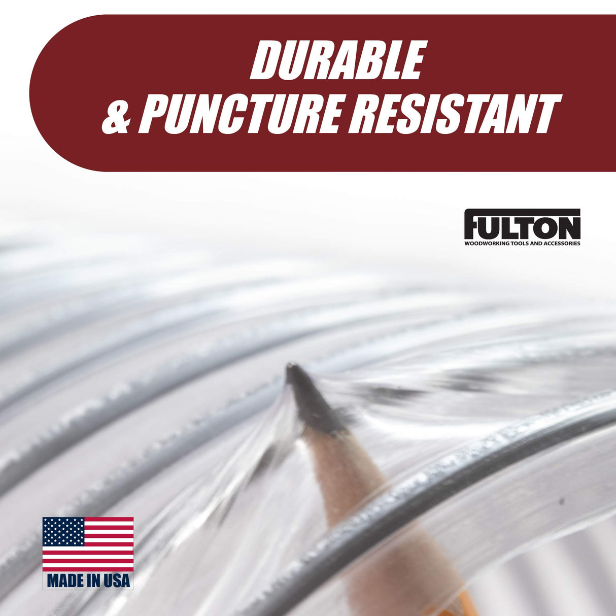 4 inch diameter x 10 foot long Ultra Flex Clear Vue Heavy Duty PVC Dust Debris and Fume Collection Hose MADE IN USA! Fulton