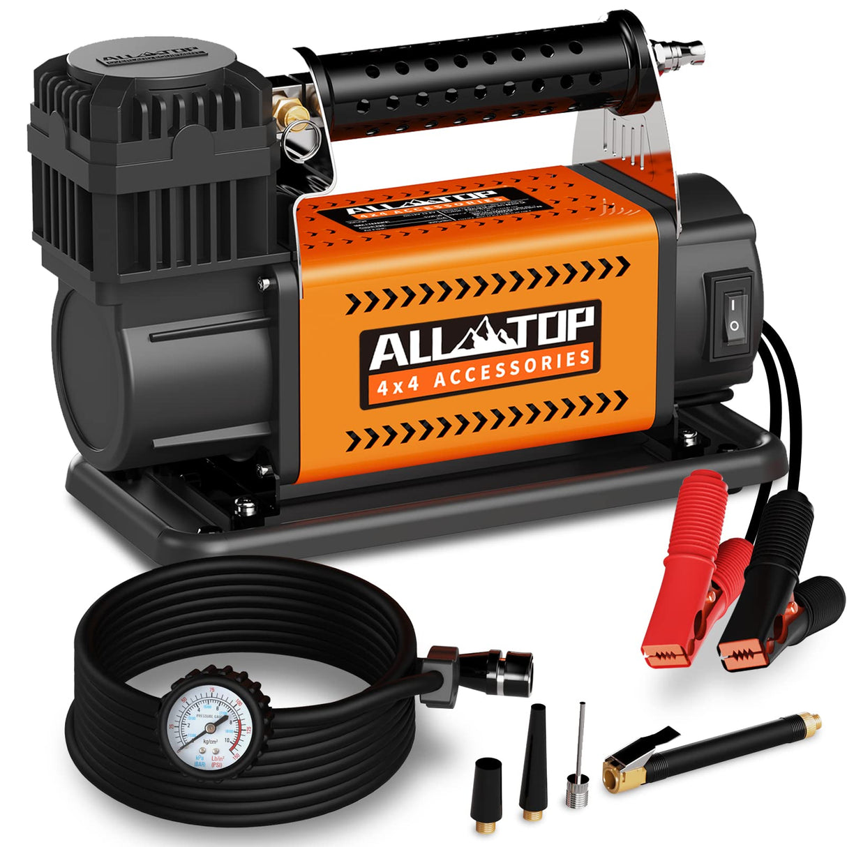 ALL-TOP Air Compressor Kit, 12V Portable Inflator 7.06CFM, Offroad Air Compressor for Truck ,Air Pump for Car Heavy Duty, Max 150PSI for SUV 4x4 ALL-TOP