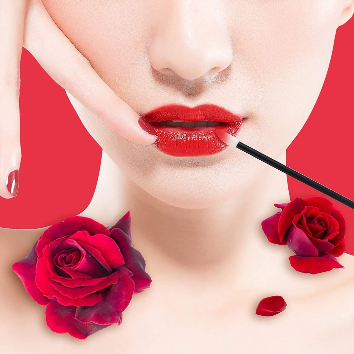 Mooerca 640PCS Disposable Lip Brushes Make Up Brush Lipstick Applicators Wands Makeup Applicators Brushes Lip gloss Applicators Tester Wands Tool Mooerca