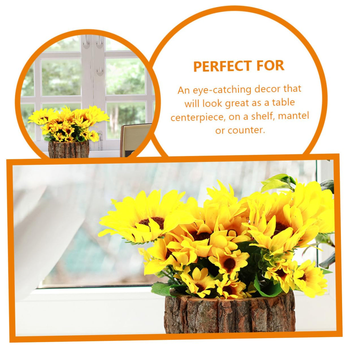 Amosfun 2pcs Wood bark Flower Pot Rustic Flower Pot Flower Arrangement Bucket Tree Planter Flower Storage Pot Flower Planting pots Flower Barrel Amosfun