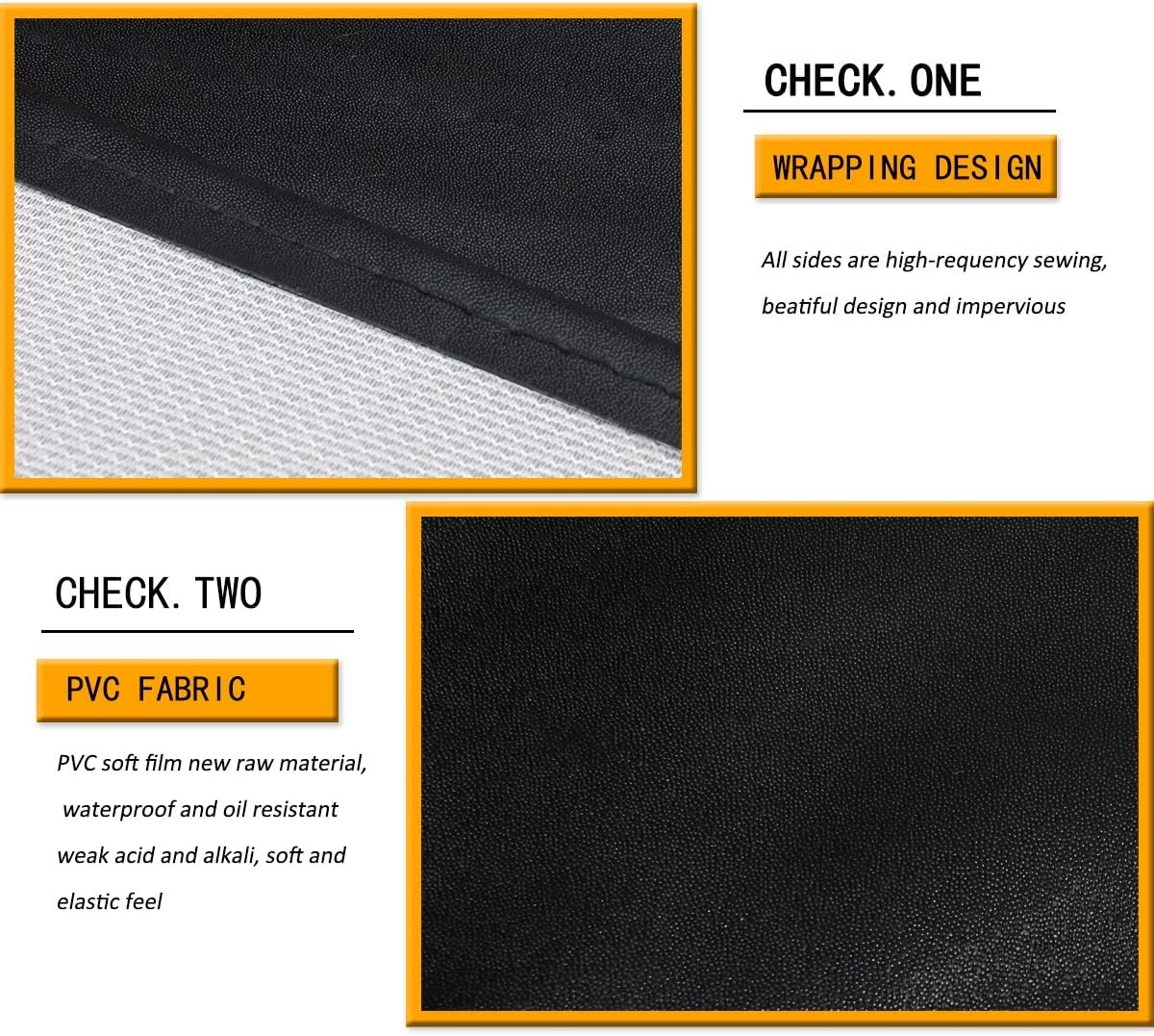 Homsolver Waterproof Apron,35" Heavy Duty Rubber Vinyl Dishwashing Apron,Lab Industrial Chemical Butcher Apron,Dish Apron Homsolver