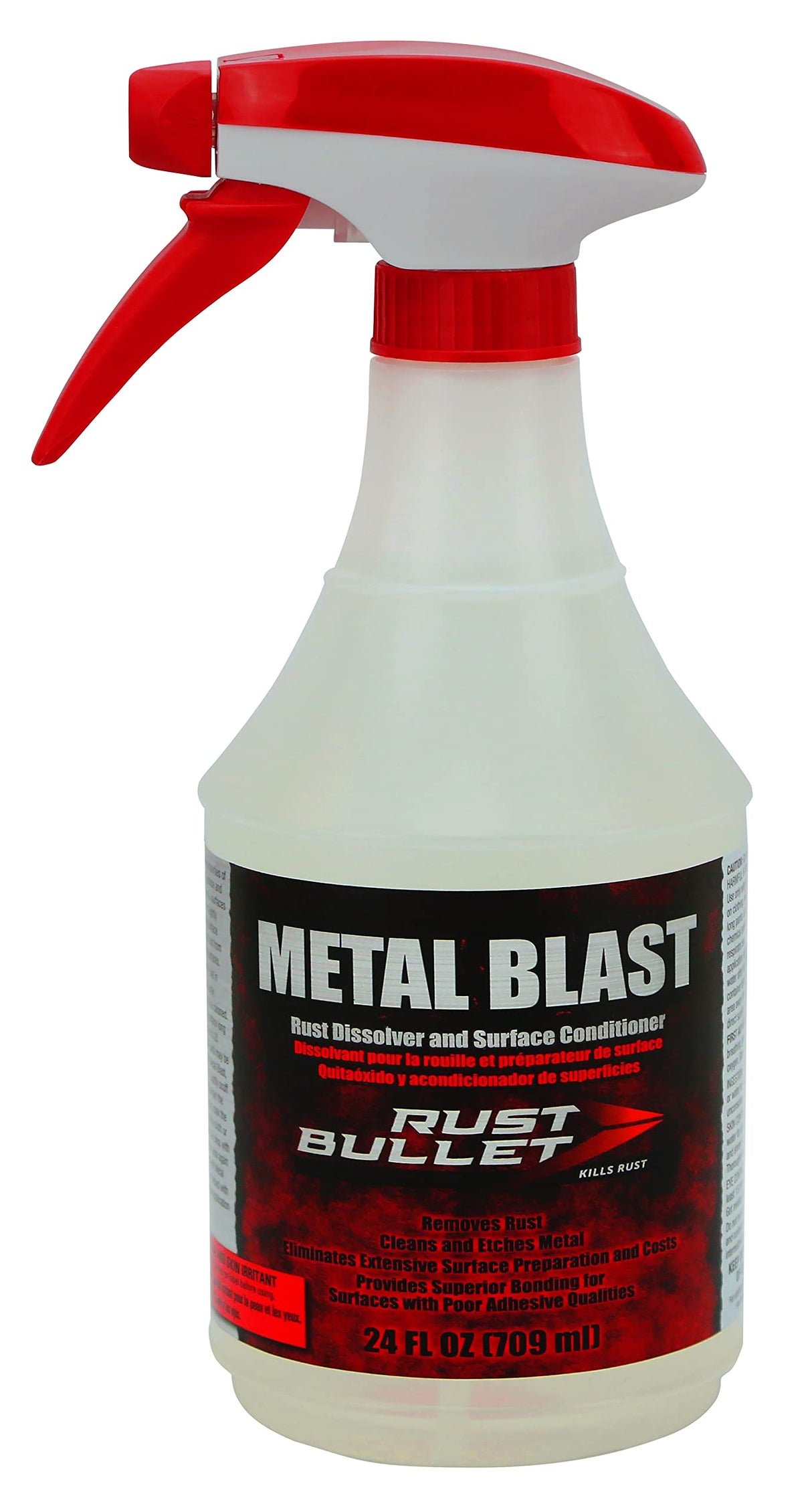 RUST BULLET - Metal Blast Rust Remover - Rust Treatment, Metal Cleaner and Conditioner - Removes Rust, Grease, and Contaminates For a Superior Bond - RUST BULLET